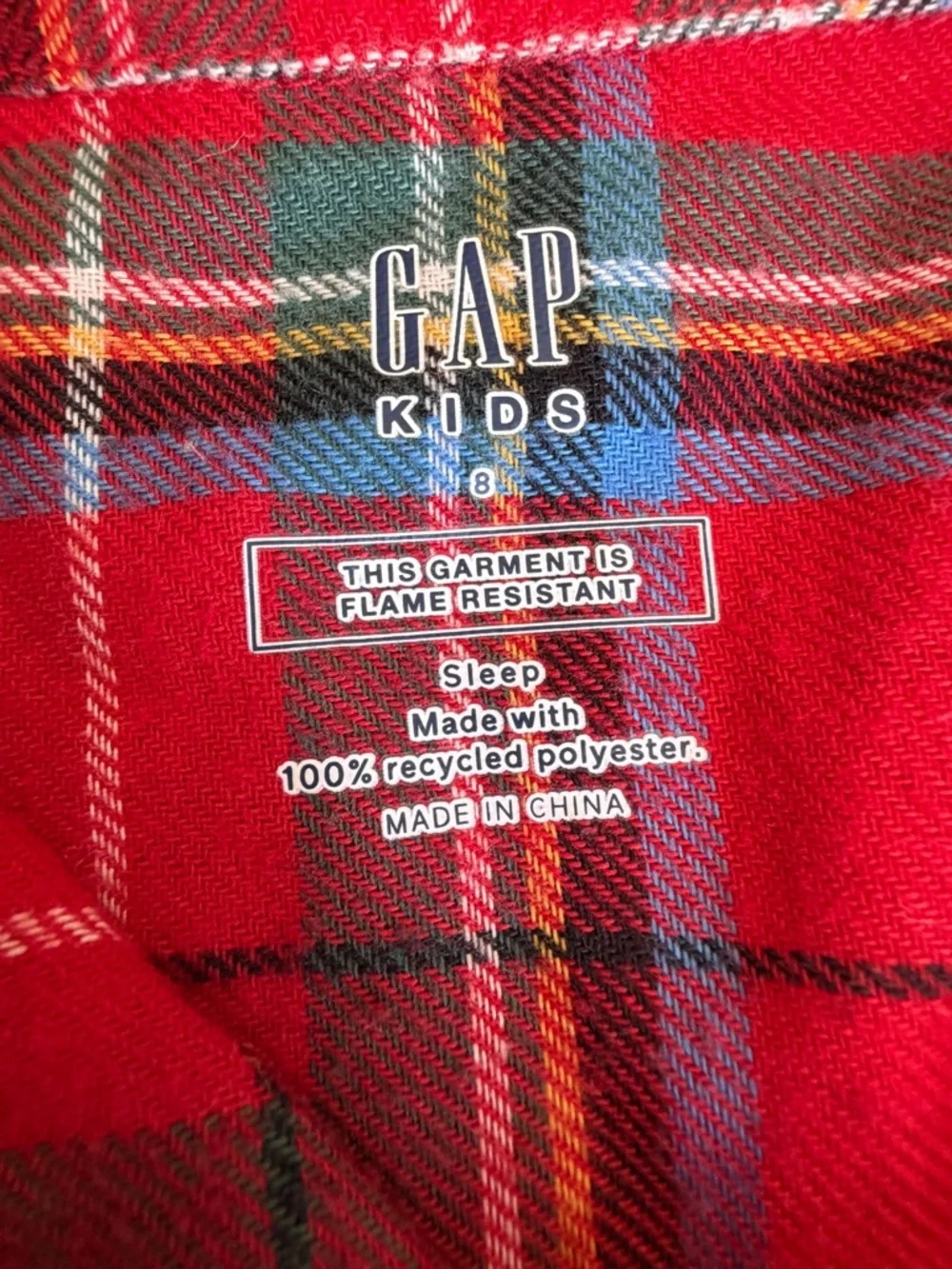 GAP Holiday Plaid Flannel Pajamas